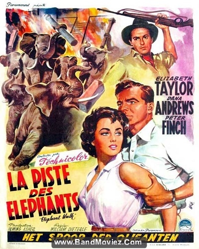 دانلود دوبله فارسی فیلم حمله فیلها Elephant Walk 1954